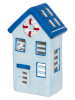 4Living Windlicht "Beach" lichtblauw - (B)12 x (H)20 x (D)8 cm