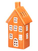4Living Świecznik "Copenhagen" w kolorze pomarańczowym - 10 x 19 x 7 cm