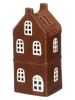4Living Windlicht "Copenhagen" bruin - (B)9 x (H)20 x (D)8 cm