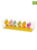 Verso 5-delige set: decofiguren "Mini Chick" meerkleurig - (H)15 x Ø 4,5 cm