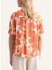 Seidensticker Bluse in Orange/ Weiß