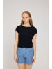 MAZINE Shirt "Cropped" in Schwarz