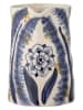 Bloomingville Vaas "Anuuk" beige/blauw - (H)21 x Ø 14,5 cm