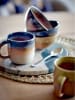 Bloomingville Tasse ''Aura'' in Beige/ Blau - 200 ml