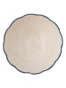Bloomingville Kom "Caliam" crème/blauw - Ø 25 cm