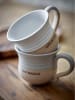 Bloomingville Tasse "Claire" in Weiß/ Beige - 450 ml