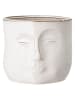 Bloomingville Bloempot "Ignacia" wit - (B)18 x (H)15,5 x (D)16,5 cm
