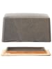 Bloomingville Butterdose "Kendra" in Grau - (B)14 x (H)7 x (T)12 cm