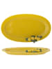 Bloomingville Talerz "Limone" w kolorze żółtym do serwowania - 36 x 21 x 5 cm