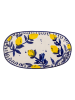 Bloomingville Półmisek "Maxima" w kolorze niebiesko-żółtym - 29 x 16,5 cm