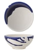 Bloomingville Kom "Okayama" wit/donkerblauw - Ø 13,5 cm
