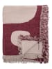 Bloomingville Woondeken ''Olica'' lichtroze/rood - (L)160 x (B)130 cm