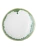 Bloomingville Servierplatte "Prim" in Creme/ Grün - Ø 25 cm