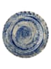 Bloomingville Serveerplateau "Rowan" crème/blauw - Ø 27 cm