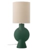 Bloomingville LED-Tischleuchte "Sergio" in Creme/ Grün - (H)55 cm