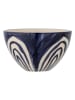 Bloomingville Miska "Shama" w kolorze granatowo-białym - Ø 12 cm