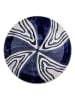 Bloomingville Kom "Shama" donkerblauw/wit - Ø 33,5 cm