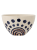 Bloomingville Schale "Shama" in Creme/ Blau/ Hellbraun - Ø 12 cm 