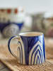 Bloomingville Kaffeetasse "Shama" in Blau/ Creme - 270 ml