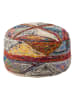 Bloomingville Pouf "Torano" in Bunt - (H)20 x Ø 40 cm 