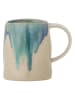 Bloomingville Kop ''Yori'' crème/turquoise - 450 ml