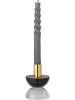 Bloomingville Kerzenhalter ''Etel'' in Schwarz/ Gold - (H)10,5 x Ø 8 cm
