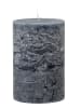 Bloomingville Stumpenkerze "Rustic" in Grau - (H)15 cm