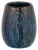Schöner Wohnen Kollektion Zahnputzbecher ''Ronta'' in Blau/ Braun - (H)11 x Ø 9 cm