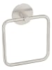 Schöner Wohnen Kollektion Handtuchring "Meleto" in Silber - (B)15,5 x (H)18,5 cm