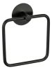 Schöner Wohnen Kollektion Handtuchring "Meleto" in Schwarz - (B)15,5 x (H)18,5 cm