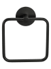 Schöner Wohnen Kollektion Handtuchring "Meleto" in Schwarz - (B)15,5 x (H)18,5 cm