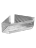 Schöner Wohnen Kollektion Eckablage "Meleto" in Silber - (B)18 x (H)8 x (T)28,5 cm