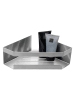 Schöner Wohnen Kollektion Eckablage "Meleto" in Silber - (B)18 x (H)8 x (T)28,5 cm