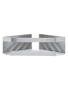 Schöner Wohnen Kollektion Eckablage "Meleto" in Silber - (B)18 x (H)8 x (T)28,5 cm