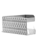 Schöner Wohnen Kollektion Eckablage "Meleto" in Silber - (B)18 x (H)8 x (T)28,5 cm