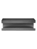 Schöner Wohnen Kollektion Wandablage "Meleto" in Grau - (B)11,5 x (H)8 x (T)25 cm