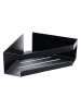Schöner Wohnen Kollektion Eckablage "Meleto" in Schwarz - (B)18 x (H)8 x (T)28,5 cm