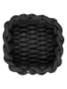 Schöner Wohnen Kollektion Badkorb "Melara" in Schwarz - (B)16,5 x (H)7,5 x (T)16,5 cm
