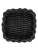Schöner Wohnen Kollektion Badkorb "Melara" in Schwarz - (B)21,5 x (H)7,5 x (T)21,5 cm