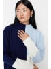 trendyol Pullover in Dunkelblau/ Weiß/ Hellblau