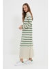 trendyol Jurk crème/groen