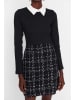 trendyol Kleid in Schwarz/ Weiß