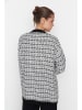 trendyol Cardigan in Schwarz/ Weiß
