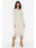 trendyol Strickkleid in Beige