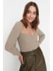 trendyol Pullover in Beige