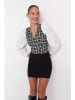 trendyol Blouse wit/zwart