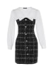 trendyol Kleid in Schwarz/ Weiß