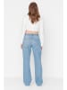 trendyol Dżinsy - Comfort fit - w kolorze błękitnym