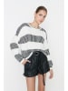 trendyol Pullover in Weiß/ Schwarz
