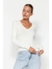 trendyol Koszulka w kolorze kremowym